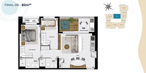 Planta Final 08 - 82 m2